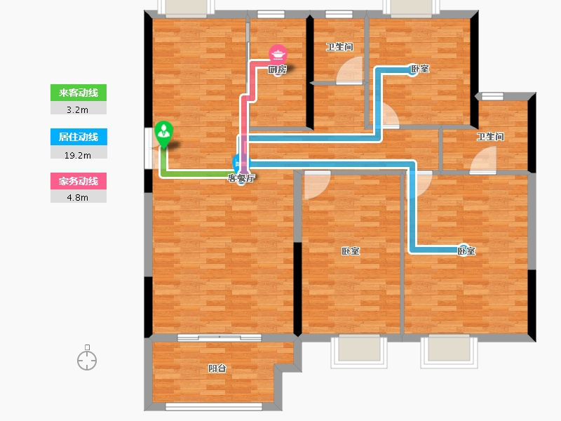 河南省-信阳市-华英·中央帝景-118.86-户型库-动静线