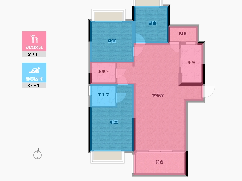 湖北省-武汉市-佳阳大都府-89.15-户型库-动静分区