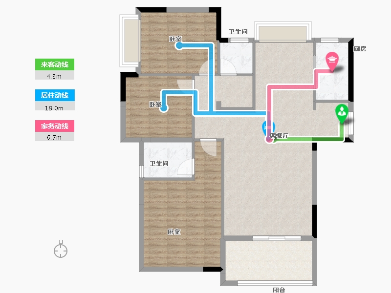 河南省-信阳市-华英·中央帝景-117.94-户型库-动静线