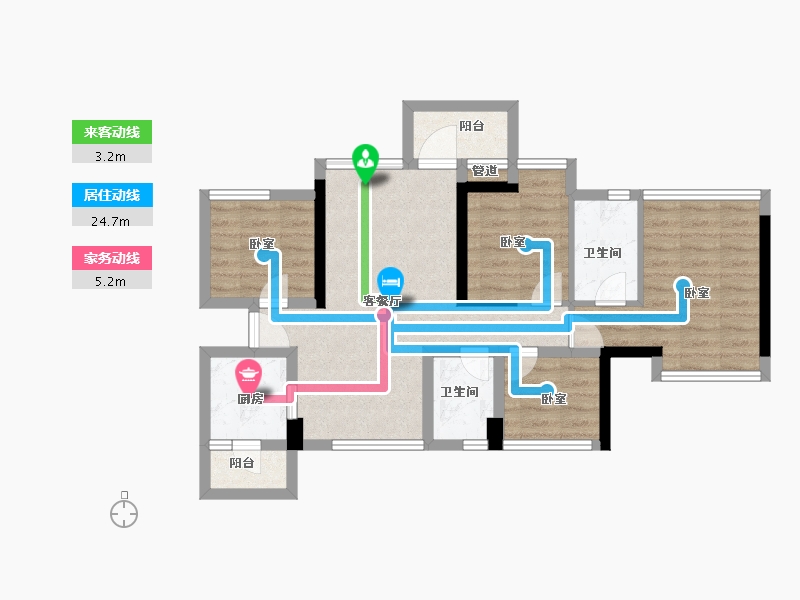 广东省-深圳市-嘉亿爵悦-70.99-户型库-动静线