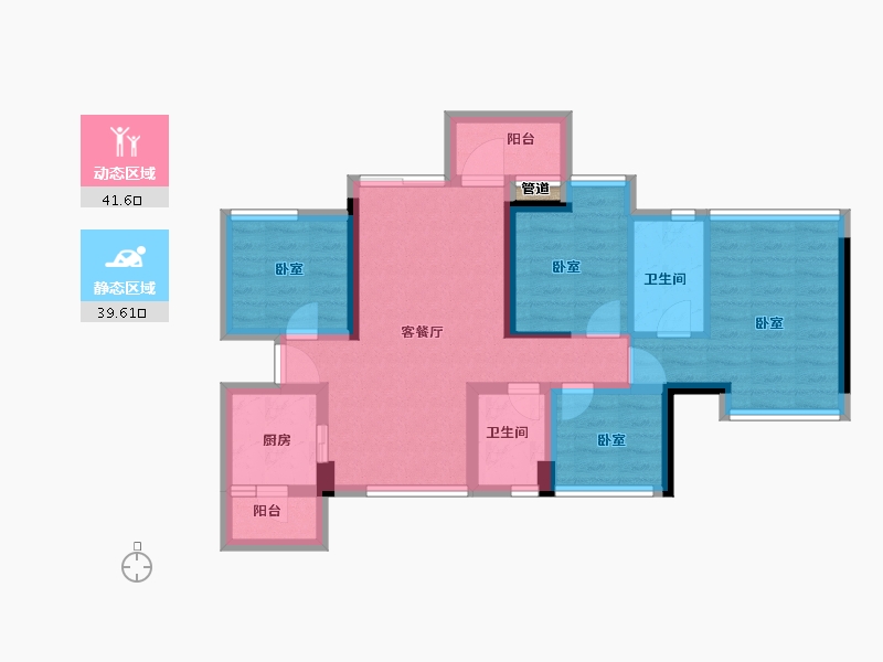 广东省-深圳市-嘉亿爵悦-70.99-户型库-动静分区