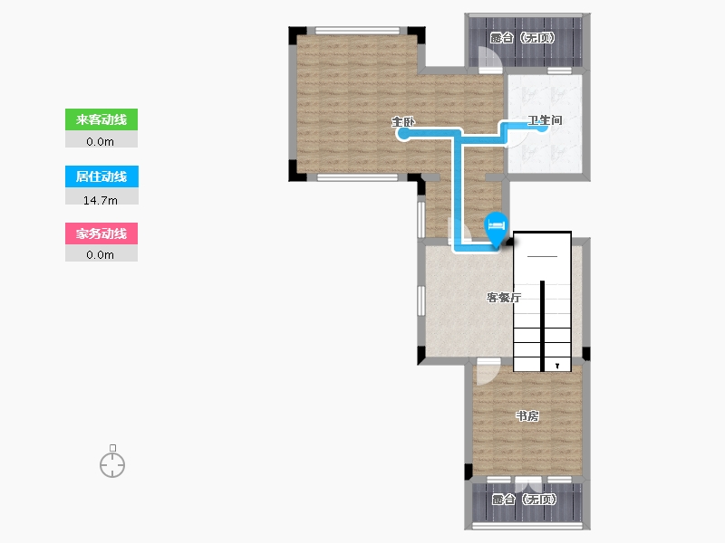 湖南省-长沙市-致地龙熙台-83.85-户型库-动静线