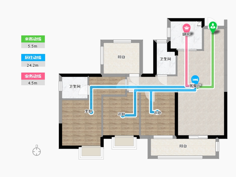 广西壮族自治区-南宁市-龙光玖誉城-94.17-户型库-动静线