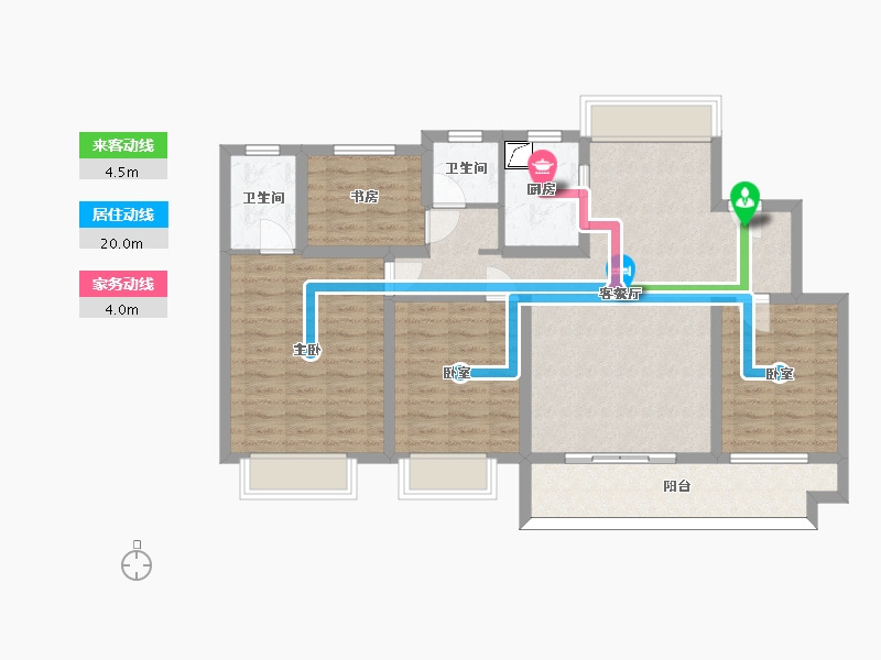 安徽省-宣城市-瑞泰华府-99.14-户型库-动静线