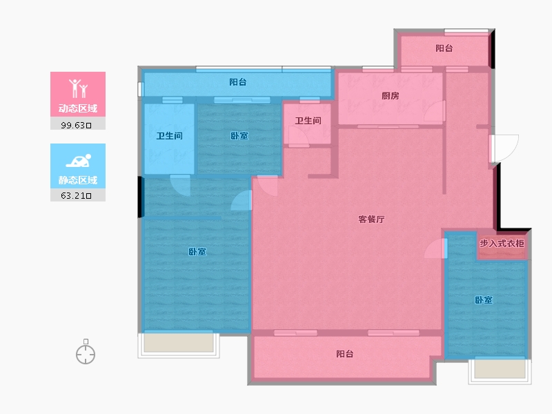 湖北省-武汉市-联投花山郡别墅-147.84-户型库-动静分区