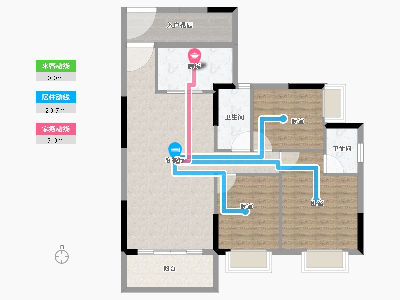 广东省-广州市-仟信广场-94.58-户型库-动静线