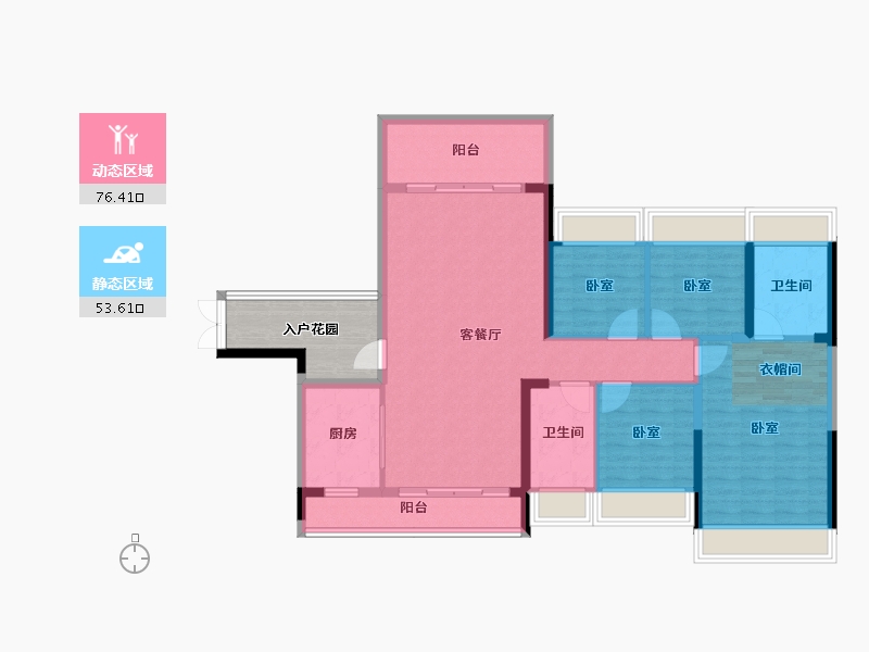 广东省-韶关市-沙湖御景-125.99-户型库-动静分区