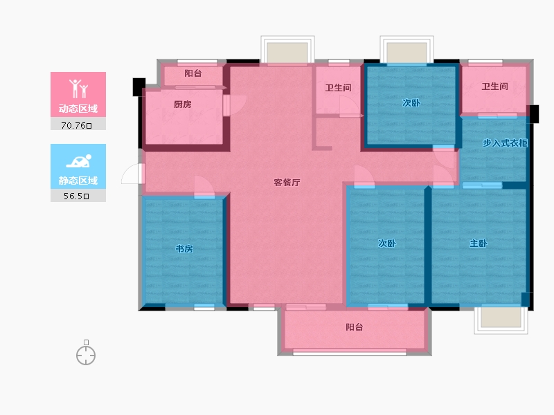 福建省-龙岩市-交发龙岩风景-112.72-户型库-动静分区