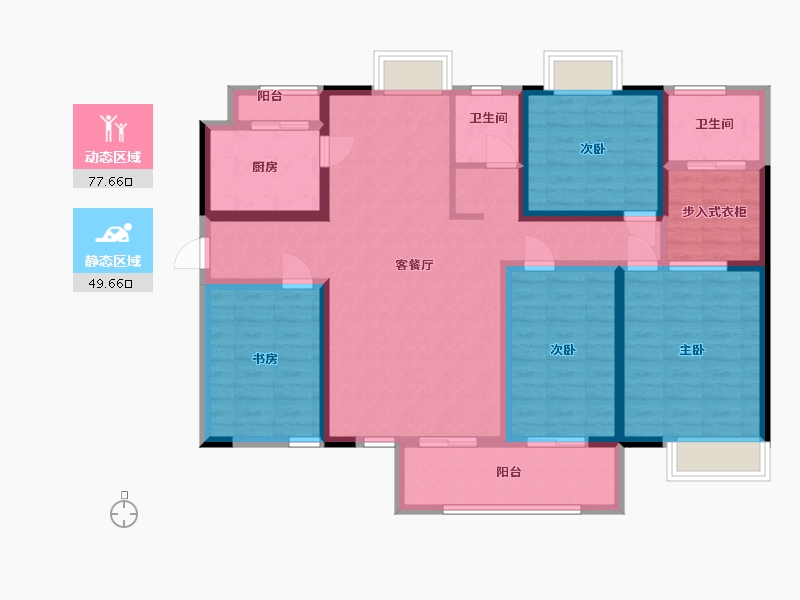 福建省-龙岩市-交发龙岩风景-112.80-户型库-动静分区