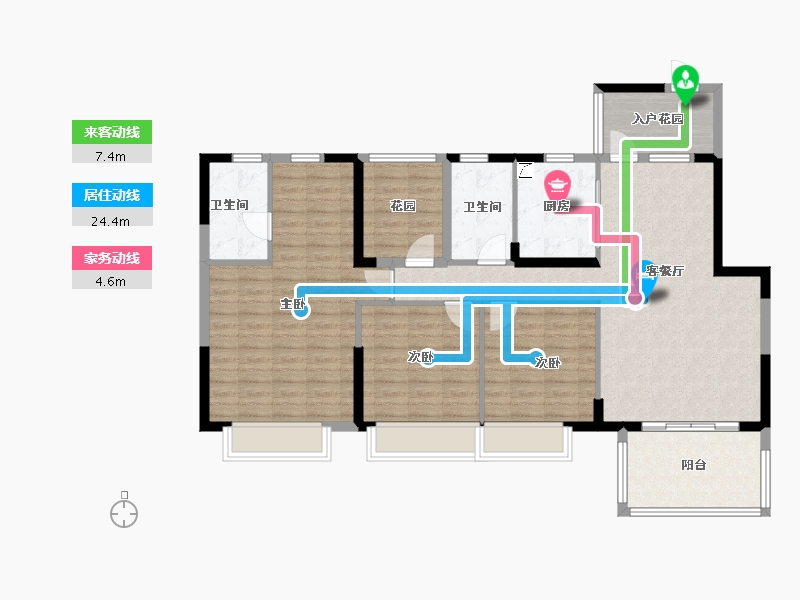 广东省-佛山市-尚观嘉园-117.47-户型库-动静线