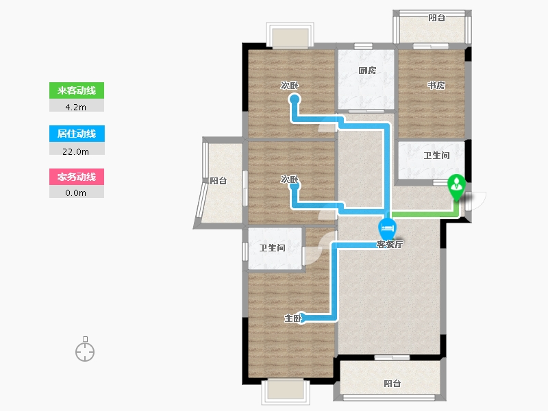 福建省-龙岩市-武平领秀中央郡-115.00-户型库-动静线