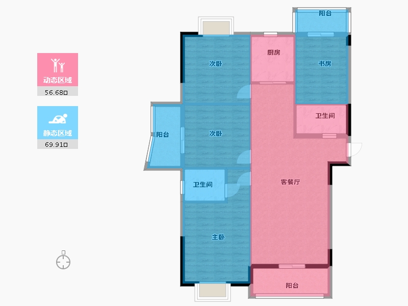 福建省-龙岩市-武平领秀中央郡-115.00-户型库-动静分区