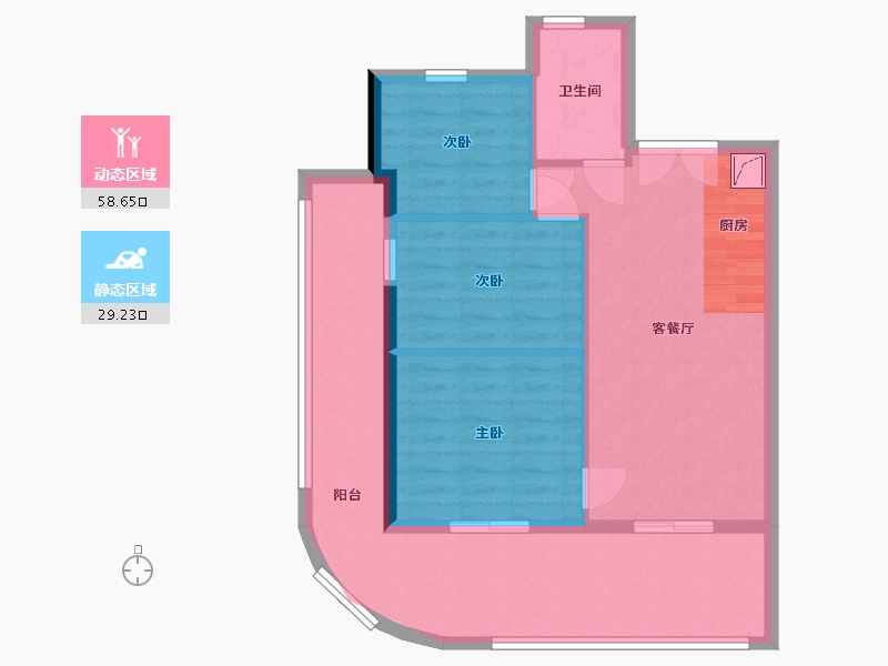 海南省-三亚市-德璟·海长安-79.15-户型库-动静分区