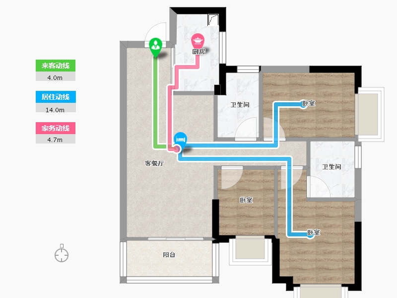 广东省-东莞市-正中峰璟湾-61.20-户型库-动静线