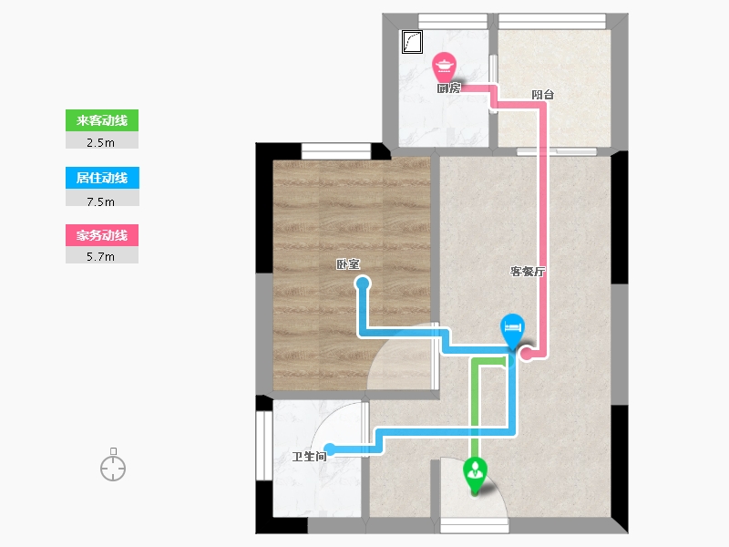 广东省-东莞市-卓越蔚蓝岸-33.00-户型库-动静线