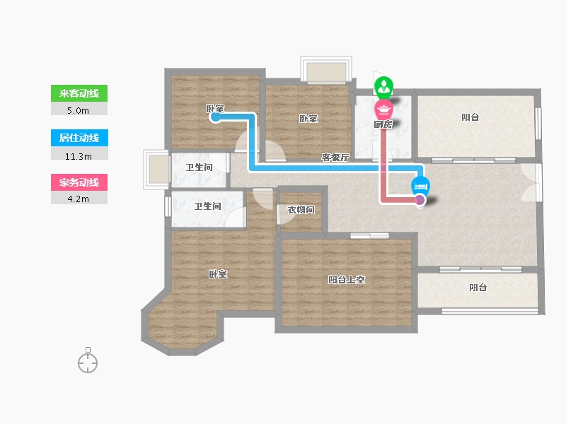 广东省-东莞市-新世纪君汇半岛-122.25-户型库-动静线