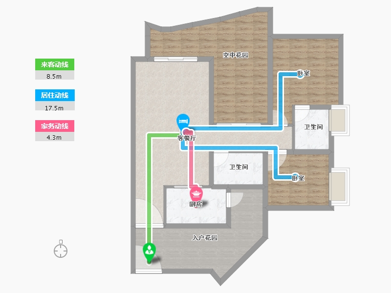 广东省-东莞市-新世纪君汇半岛-111.06-户型库-动静线