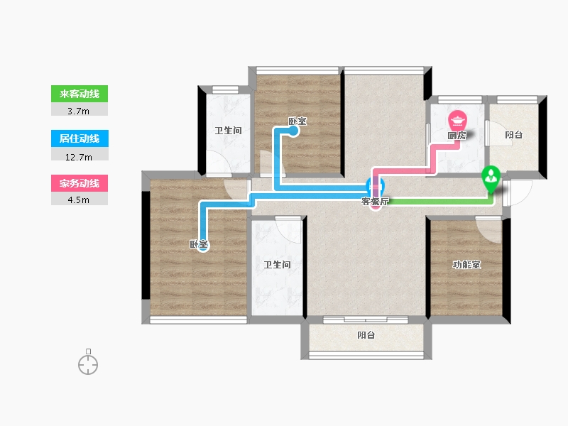 广东省-东莞市-德洲城-73.91-户型库-动静线