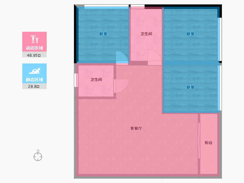 广东省-深圳市-会展湾·东城-70.11-户型库-动静分区