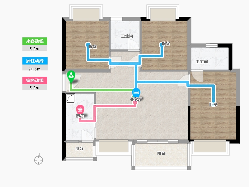 广东省-东莞市-光明国际-91.32-户型库-动静线