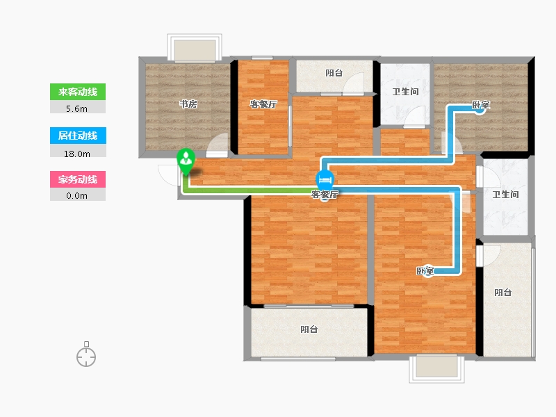 河南省-信阳市-东方今典·中央城-117.18-户型库-动静线