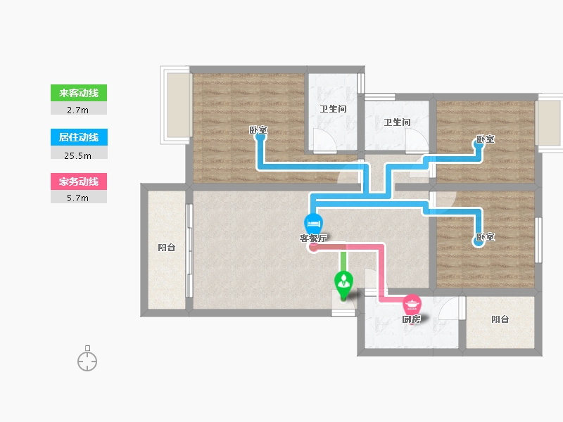 四川省-成都市-富堂金湾-91.10-户型库-动静线