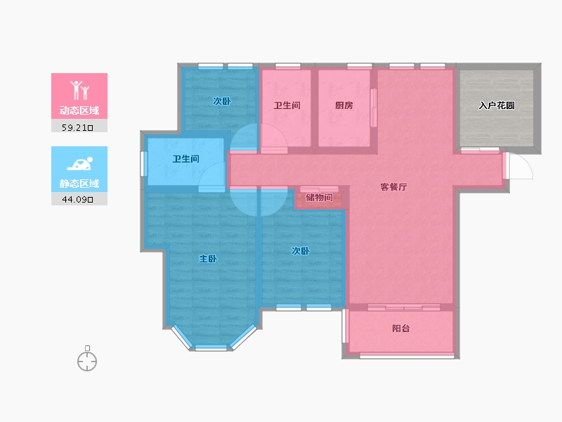 山东省-济宁市-海情康城-99.00-户型库-动静分区