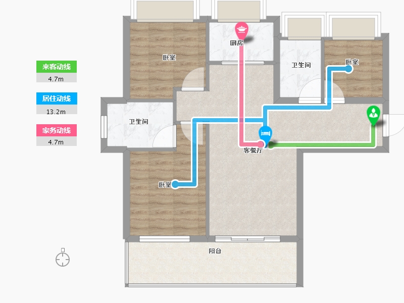 广东省-珠海市-平沙上院-77.19-户型库-动静线