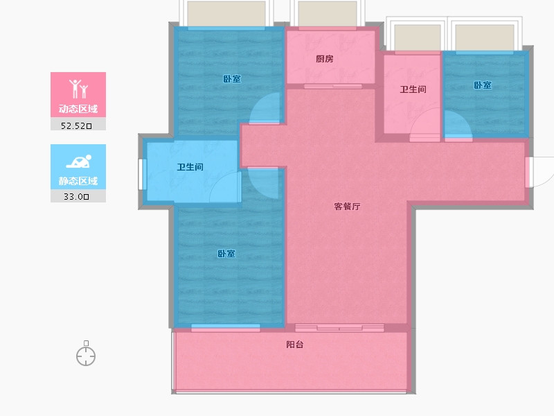 广东省-珠海市-平沙上院-77.19-户型库-动静分区