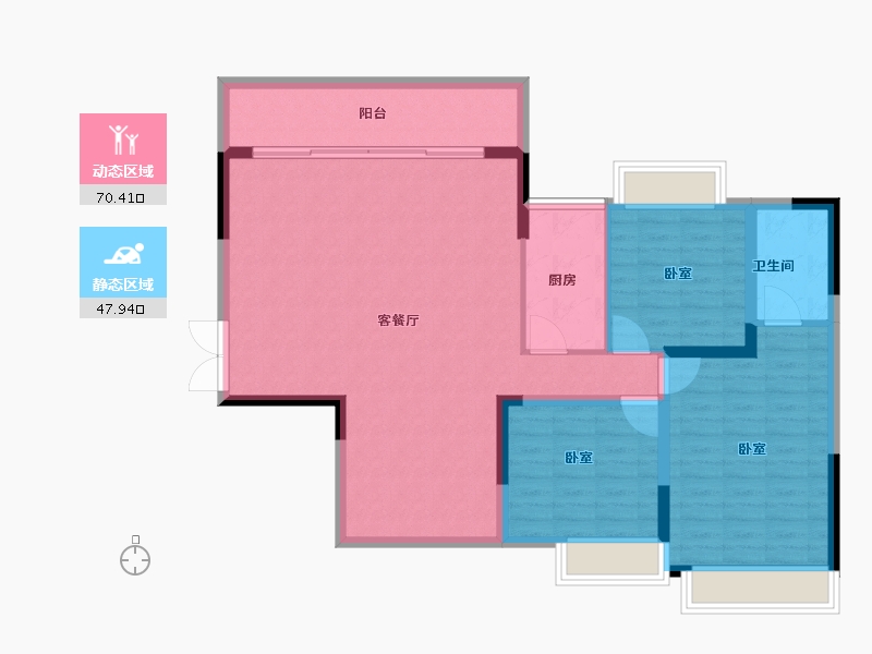 广东省-清远市-仁兴城市花园-108.00-户型库-动静分区