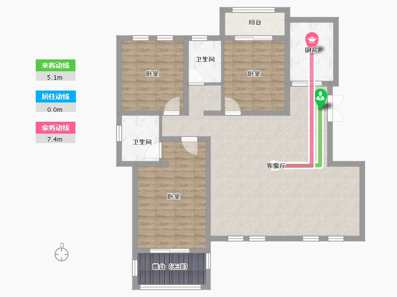 湖南省-娄底市-新地·公园1号-109.46-户型库-动静线