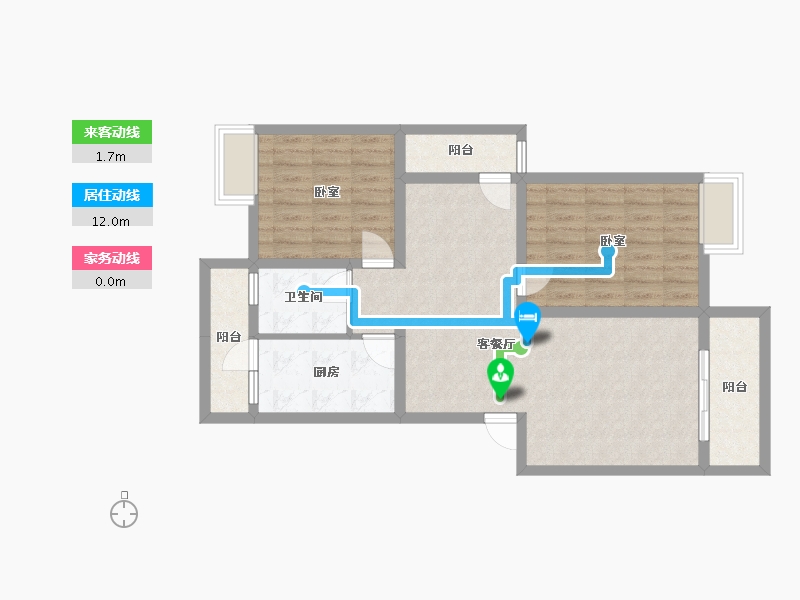 四川省-成都市-富堂金湾-79.17-户型库-动静线