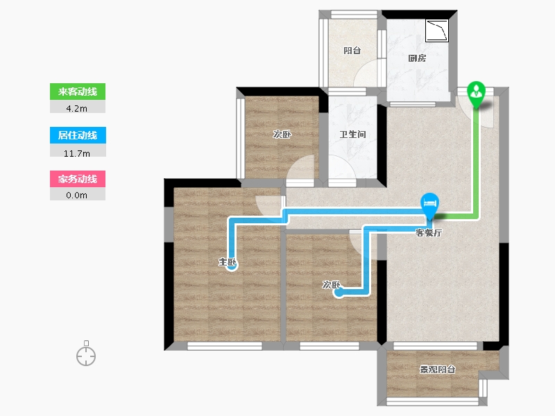 广东省-深圳市-花语馨-63.92-户型库-动静线