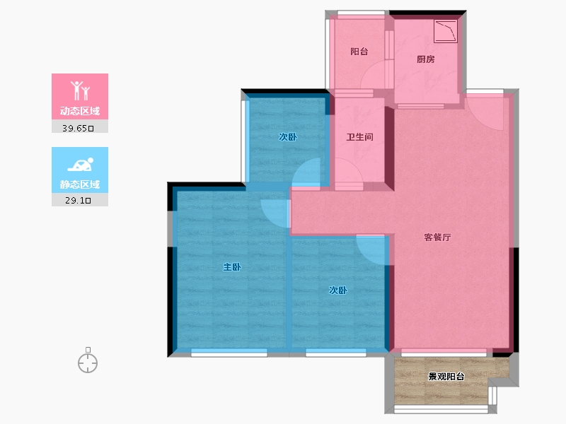 广东省-深圳市-花语馨-63.92-户型库-动静分区