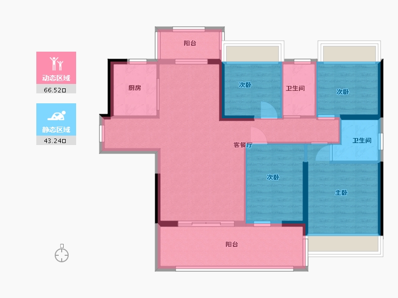 广东省-惠州市-新怡美丽家园-98.30-户型库-动静分区