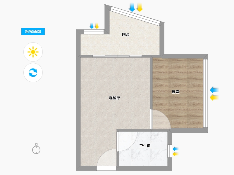 广东省-珠海市-华发国际商务中心·天瑆-39.00-户型库-采光通风