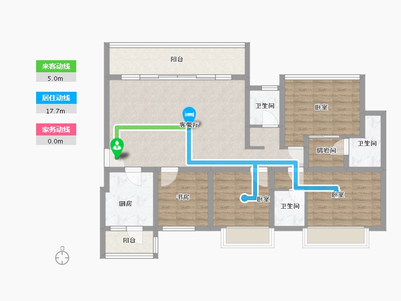 四川省-成都市-蜀郡清上居-99.11-户型库-动静线