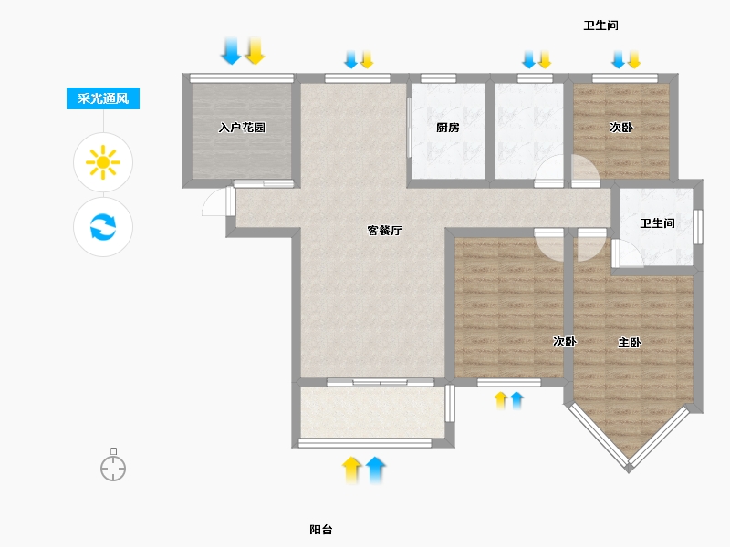 山东省-济宁市-海情康城-98.00-户型库-采光通风