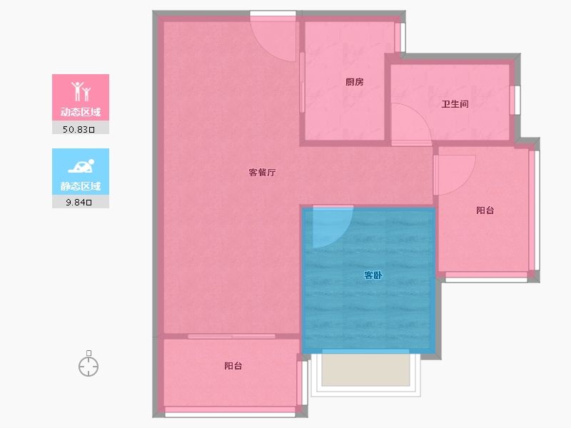 广东省-珠海市-华发国际商务中心·天瑆-55.00-户型库-动静分区