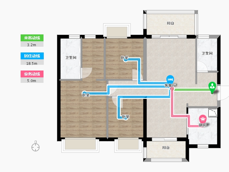 广东省-广州市-三水时代倾城-90.14-户型库-动静线