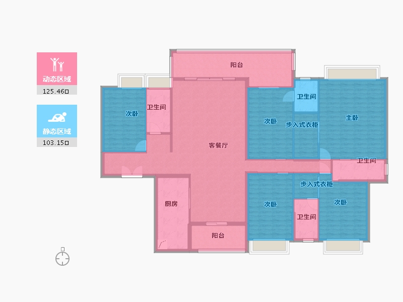 广东省-清远市-正升华府-209.06-户型库-动静分区