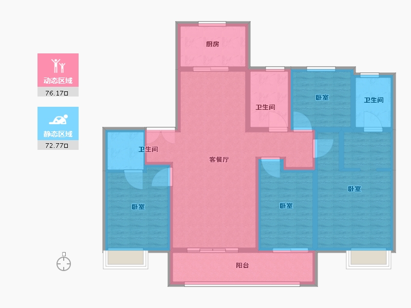 河南省-周口市-国控湖园大境-133.40-户型库-动静分区