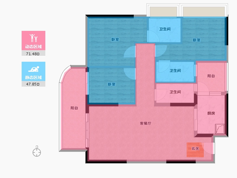 广东省-清远市-大唐京典-107.41-户型库-动静分区