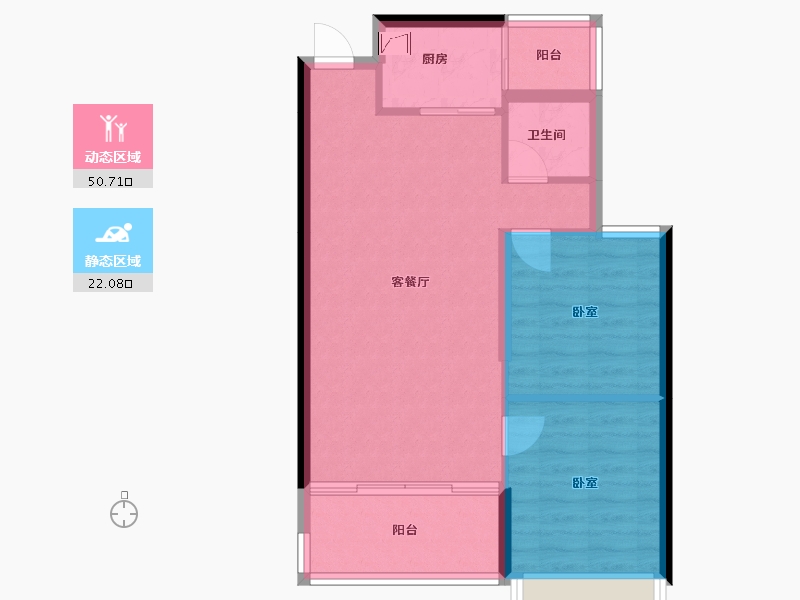 湖南省-常德市-阳光地带-65.78-户型库-动静分区