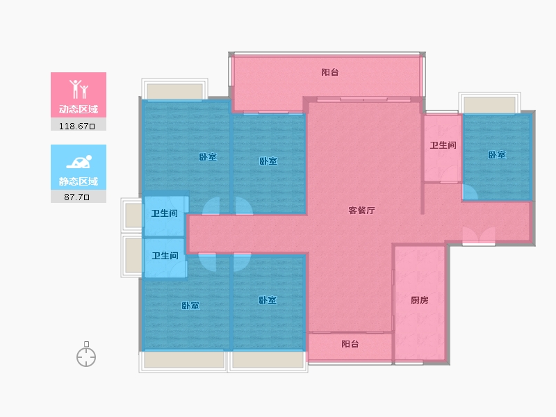 广东省-清远市-正升华府-191.00-户型库-动静分区