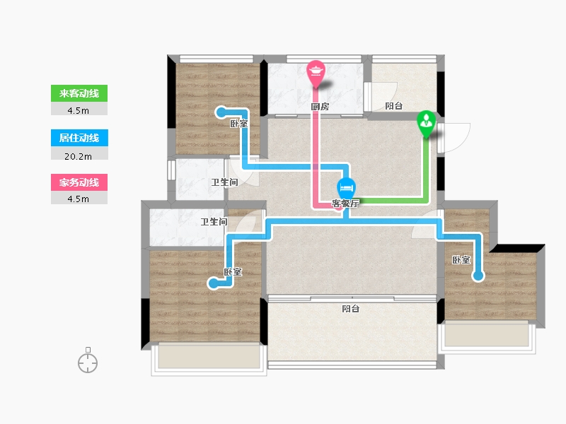 广东省-深圳市-越秀•和樾府-88.00-户型库-动静线