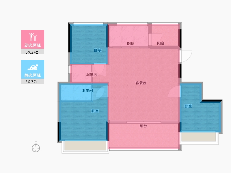 广东省-深圳市-越秀•和樾府-88.00-户型库-动静分区