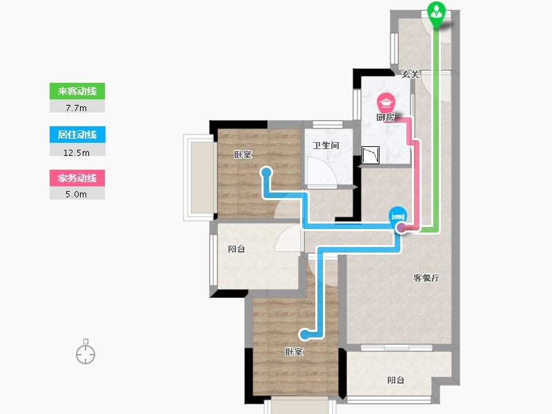 广东省-广州市-正荣新希望金洲府-66.01-户型库-动静线