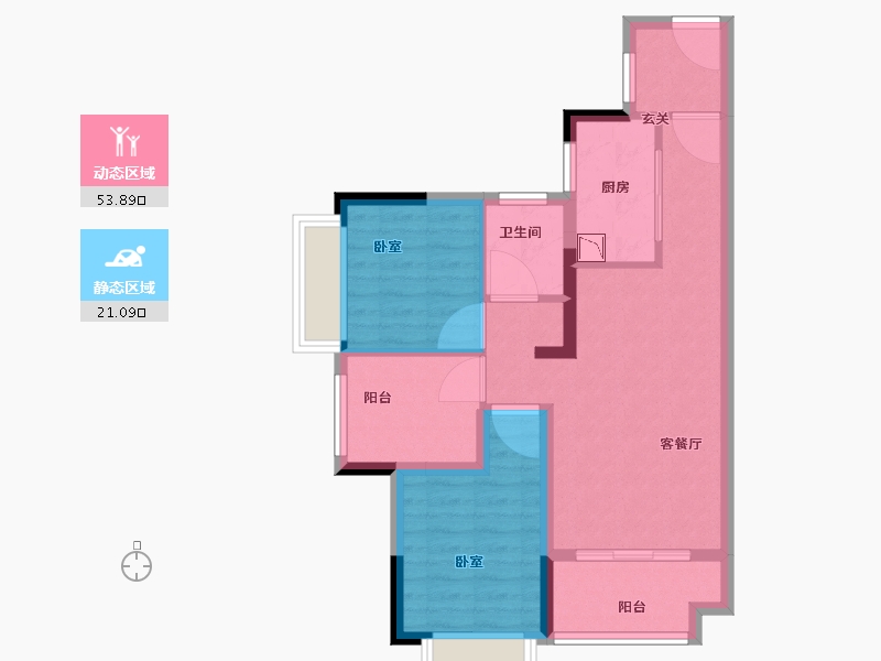 广东省-广州市-正荣新希望金洲府-66.01-户型库-动静分区