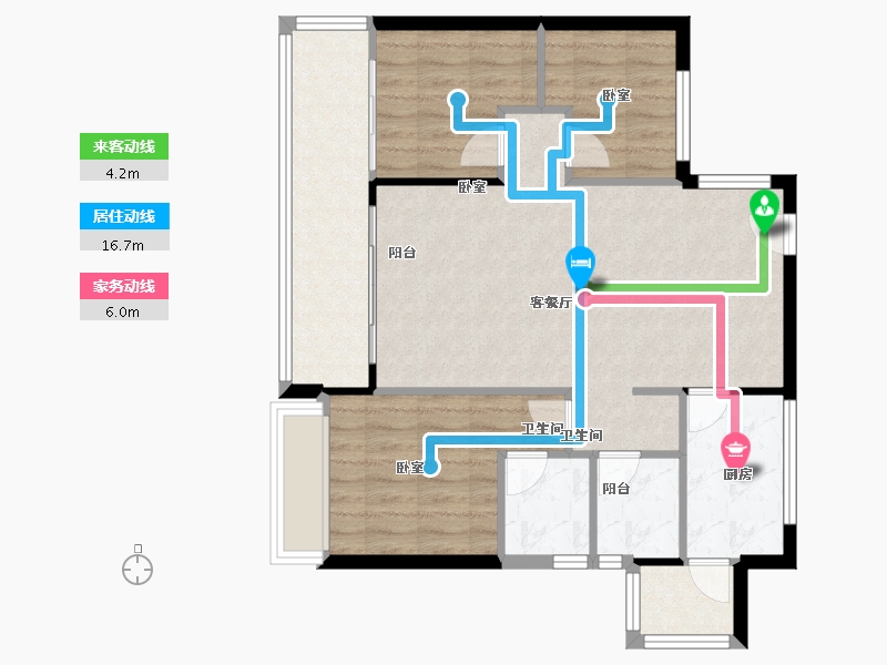 广东省-珠海市-华发国际商务中心·天瑆-79.00-户型库-动静线